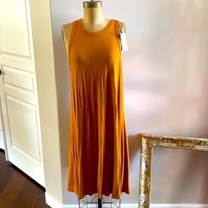 NWT tshirt dress copper color; great for fall